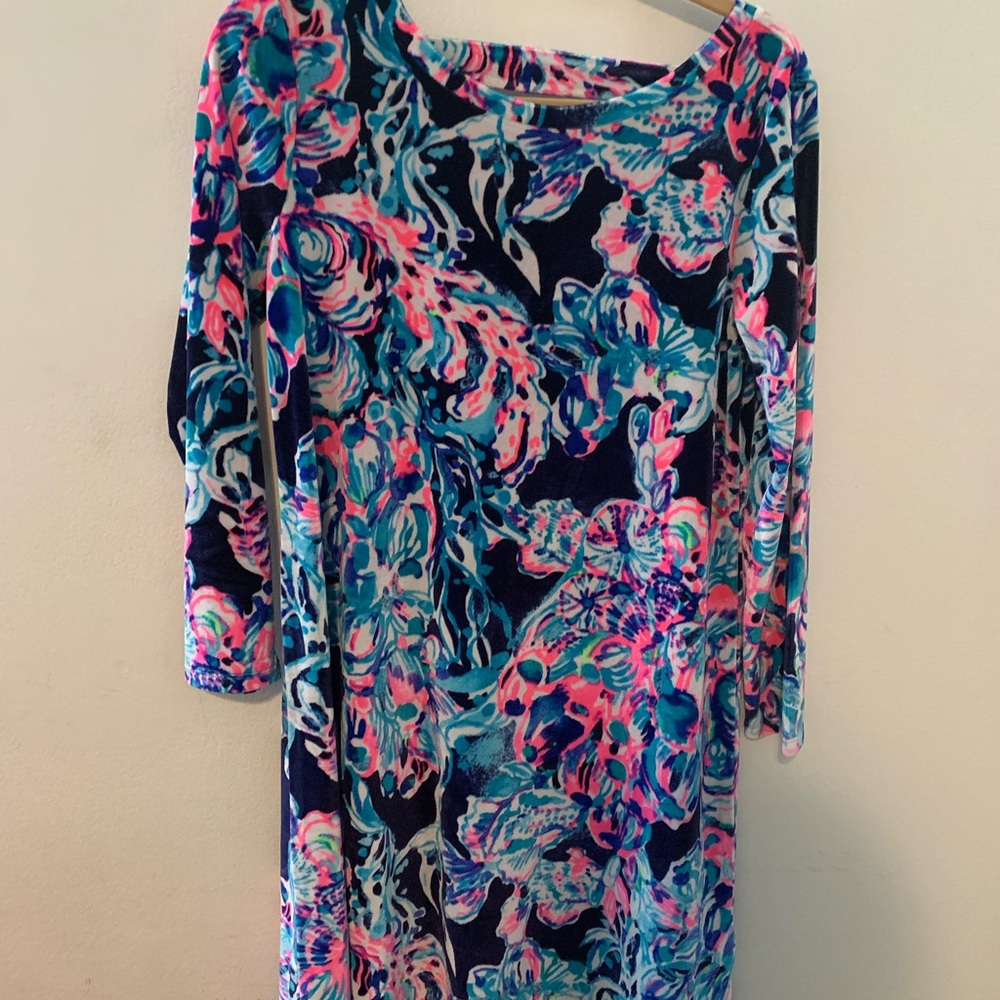 Lilly Pulitzer velvet swing dress
